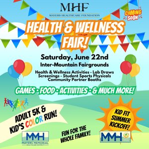 Health &amp; Wellness Fair!
Saturday, June 22nd, 2024